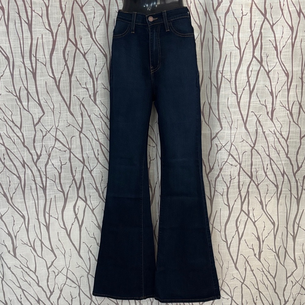 “Vibrant” Dark Blue Flared Women Jeans - Size 3 (25)